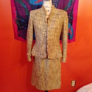 Kasper tweed suit